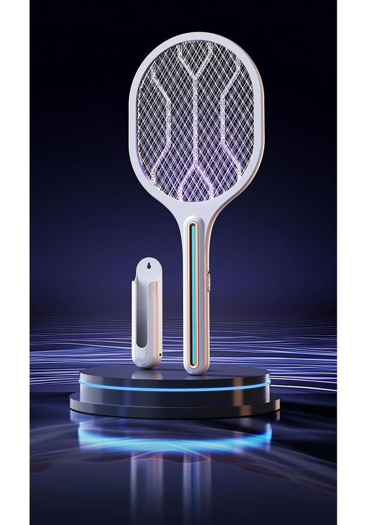 Electric Purple Light Mosquito Killer: Wall-Mounted, Rechargeable, and Dual-Function Swatter & Lamp