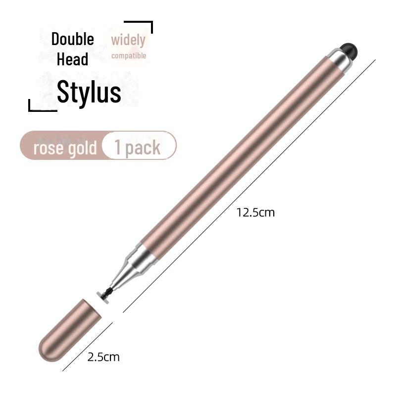 Kapacitní stylus s dvojitým hrotem pro úpravy, kreslení a kancelářské použití na telefonech a tabletech