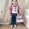 Stylish Korean Fashionable Children's Handbag With Floral Print For Boys And Girls
