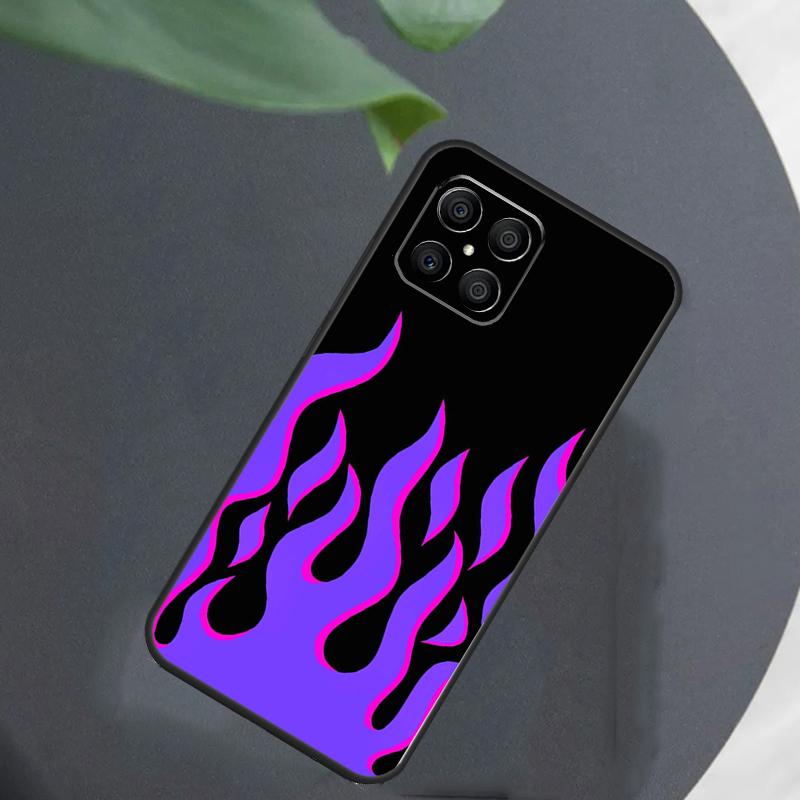 Blue Red Flame Fire For Honor Magic 7 Lite 6 8 Case For Honor 200 400 Pro 90 70 50 X8c X8b X9a X9b X9c X9d Win RT