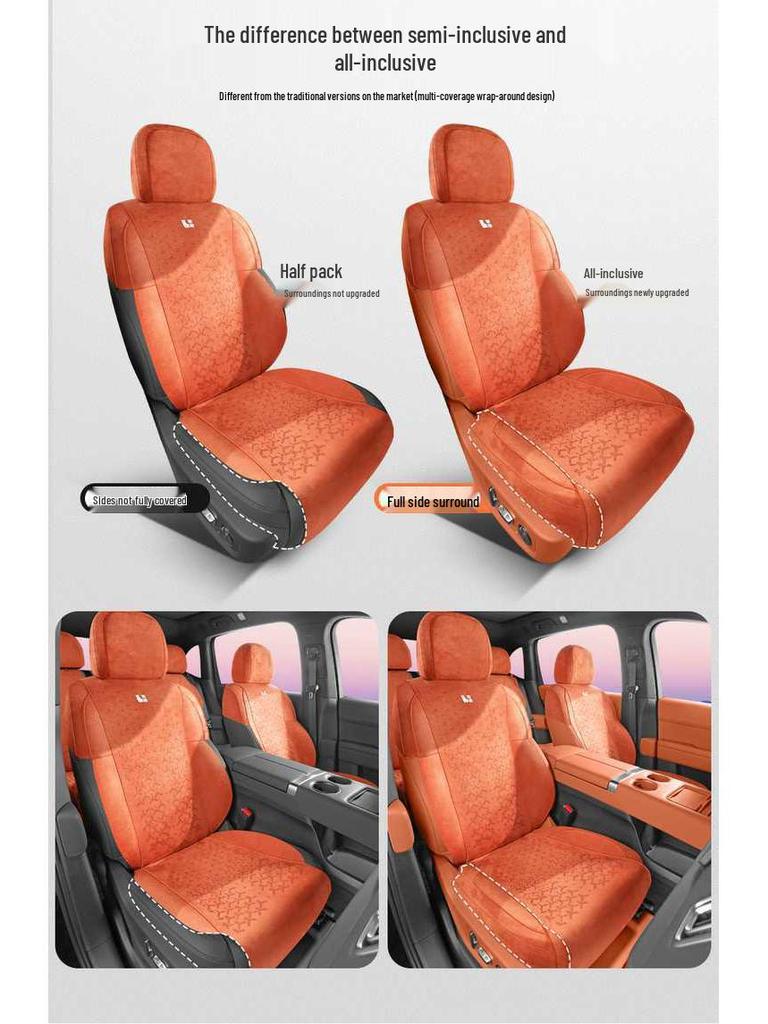 Ideal/L9 Universal Four- to Six-Seater Car Seat Cushion, Half-Wrap All-Season Saddle Pad
