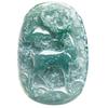 Natural A-Grade Blue Jade Deer Pendant - Auspicious Spirit Design, Unisex Jade Ware