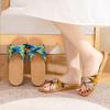 Summer linen slippers women's home couple home indoor non-slip soft bottom household cotton and linen cool slippers men
