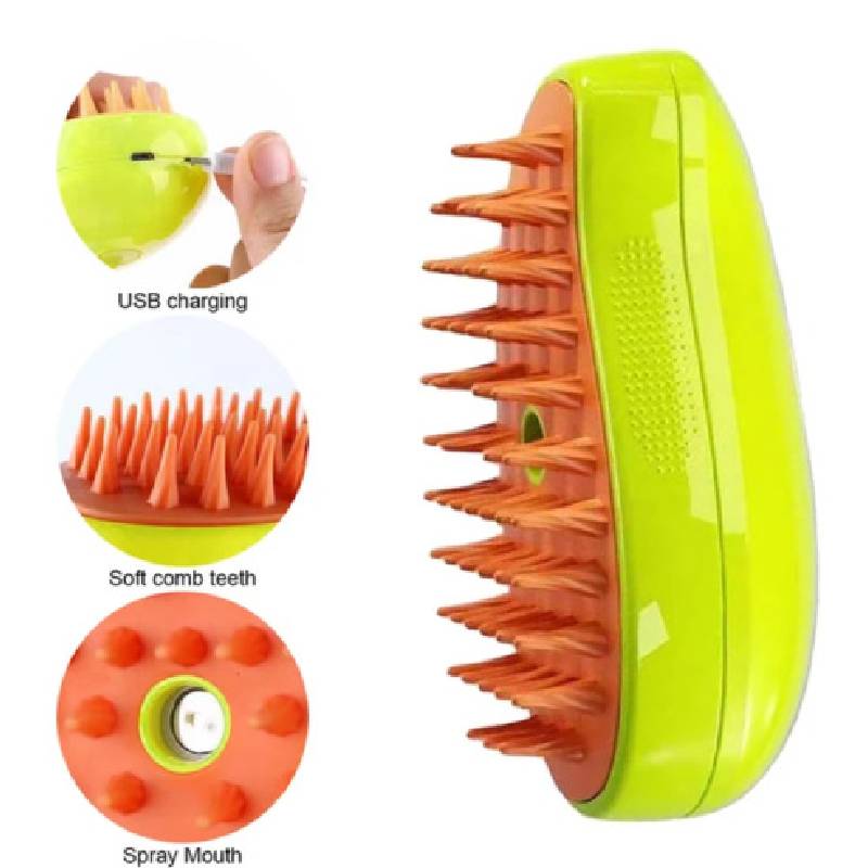 3 In 1 Dog Cat Steam Brush Pet Electric Spray Massage Comb Pet Hair Comb Removal