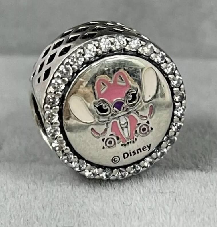 Fashionable 925 Silver Lilo & Stitch Mickey Minnie Charm Beads Fit Bracelet Enamel DIY Jewelry Gift