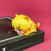 6pcs Cute Cat Demon Slayer Figure Kawaii Action Figurine Sleeping Kimetsu No Yaiba Anime House Decoration Desk Accessories Gift Poseable Articulated