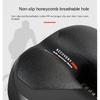 Hollow Breathable Bicycle Saddle Men Women MTB Road Bike Saddle Shock Absorbing Comfortable Big Butt Bike Seat Safety Warning