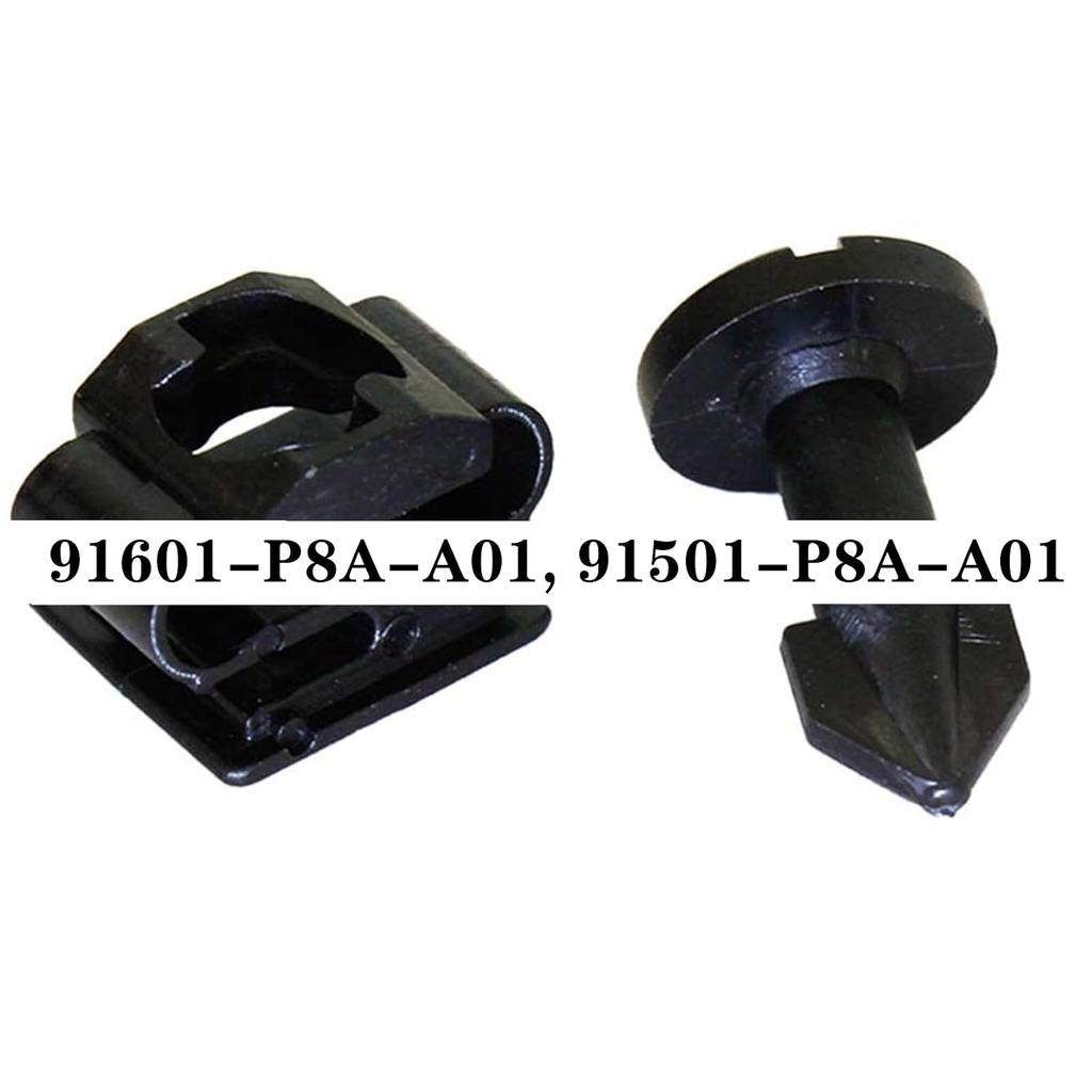 1 Set Engine Cover Screw Professional Plastic Undertray Wheel Arch Engine Screw for Black Pizarra, 91601-P8A-A01, 91501-P8A-A01