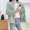 Women's Thickened Fleece Outerwear: Wind-Resistant and Cozy High-Neck Athletic Casual Jackets for Spring & Autumn Outdoors