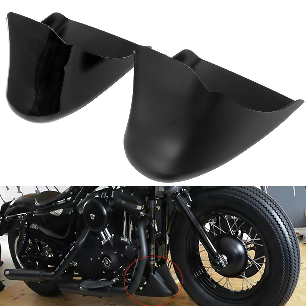 Motorcycle Front Mudguard Chin Fairing Bottom Spoiler Lower Air Dam Protector Abs For Harley Sportster Xl Iron 883 1200 Models