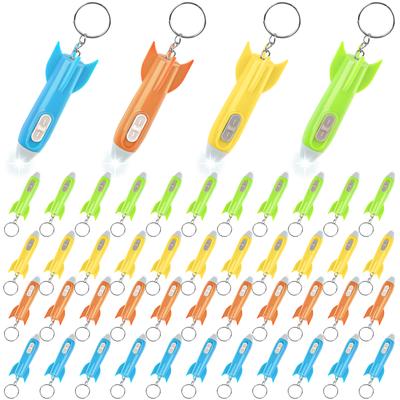 160 Stück Hubschrauber Mini-Taschenlampe Schlüsselanhänger, Raketen-LED-Taschenlampe, Mini-Taschenlampen in großen Mengen, Bunte LED-Taschenlampe, Klein Fla