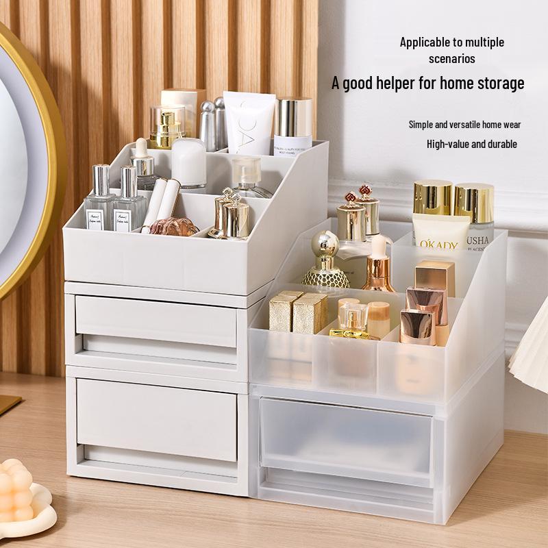 Schubladen-Stil Stapelbarer Schreibtisch-Organizer für Kosmetik & Schreibwaren