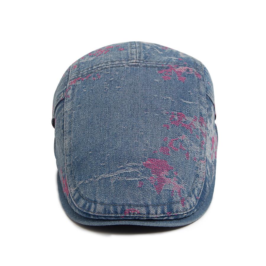 VårModeTryckDenimDamBaskerSommarMjukToppAndningsbarSolskyddshattHerrPlattKepsNewsboyKepsarJusterbar