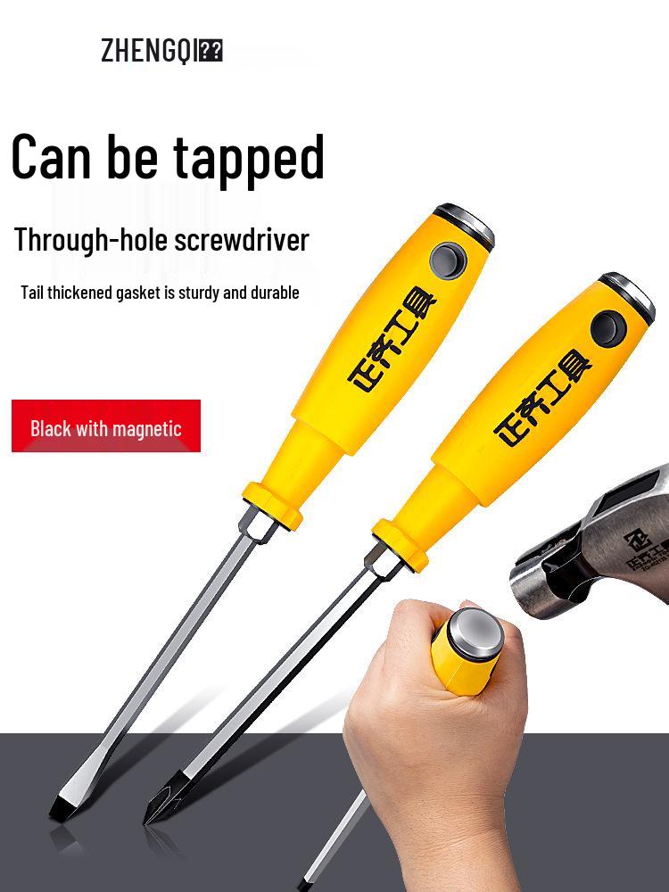 Magnetischer Schraubendreher-Satz mit Kreuz- und Schlitzkopf - Industriell, Schlagfest, Superhart