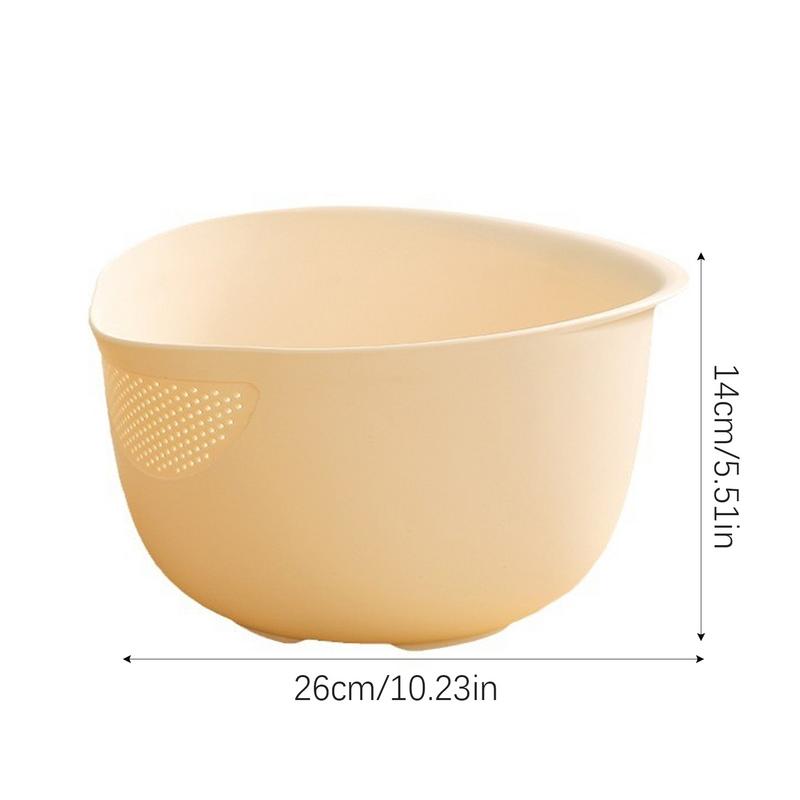 Rice Colander Strainer Rice Strainer Colander Bowl Rice Washer Drain Basket Rice Rinser Fruit Strainer Cleaner Fine Mesh