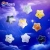 Kit DIY Resina Luminosa Gato Fofo e Estrela para Acessórios de Cabelo, Capas de Celular e Ímãs de Geladeira