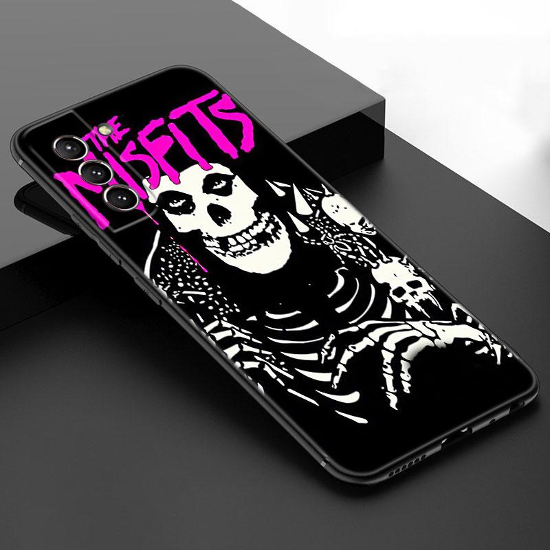 The Misfits Glenn Danzig Black Silicone Phone Case For Samsung Galaxy S23 S21 S20 FE S24 S22 Ultra S10E S10 S9 S8 Plus