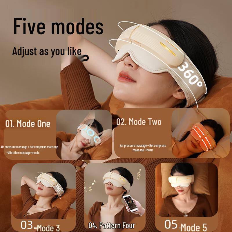 Head and Eye Airbag Massager with Heat