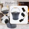 Fireplace Ash Cleaning Tool Set Tools, Sturdy, Professional Essential Accessories, Bucket