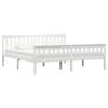VidaXL Bed Frames Solid Pine Wood White 180 X 200 Cm