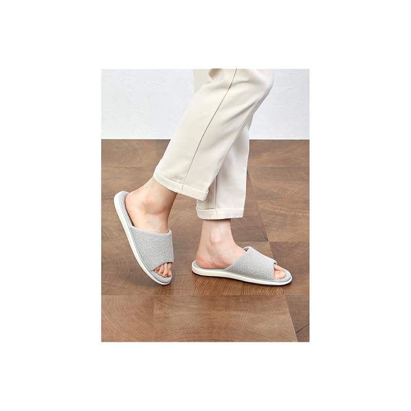 [Pansy] 9419 Indoor Slippers, Room Shoes, Women's, Terry Cloth, Washable, Size S, Pink
