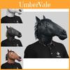 Brown Horse Head Mask Funny Latex Costume Accessory For Parties And Festivals Events