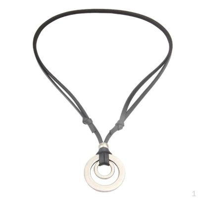 PU Leather Necklace Cord Rope with Pendant for