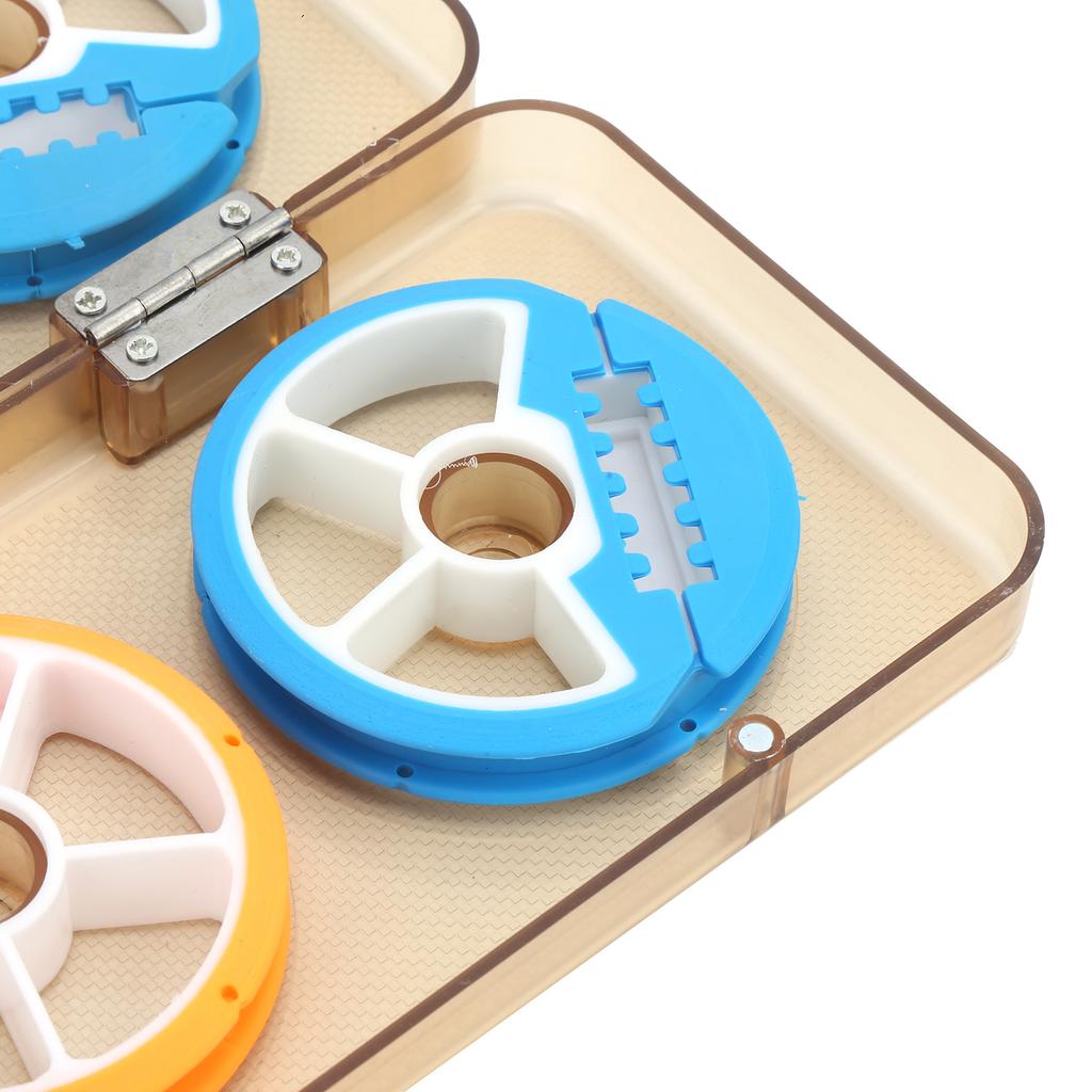 Silicone Fishing Line Storage Holders 6?Axis Colorful Fishing Line Winding Board Spool