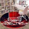 1pc A-Arsenal Carpet, Round Rug, Comfortable, Suitable for Entryways, Living Rooms, Office, And Bedrooms, Christmas Decoration