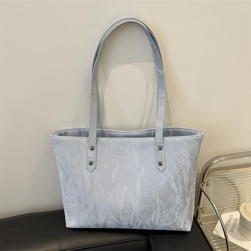 Lässige, schlichte und modische weiche Tasche Damen 2025 hochwertig, große Kapazität, Tragetasche, Schultertasche