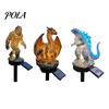 Solar Garden Statue Dragon Light, Outdoor Sasquatch Lamp, Fantasy Light Creature Sculpture, Pathway for Yard Lawn Decor Medieval Gothic Sculpture