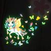 Luminous Fairy Mermaid Wall Stickers Kids Bedroom Home Decor Glow In The Dark Fairy Butterfly Decal Stickers Switch Wallpaper