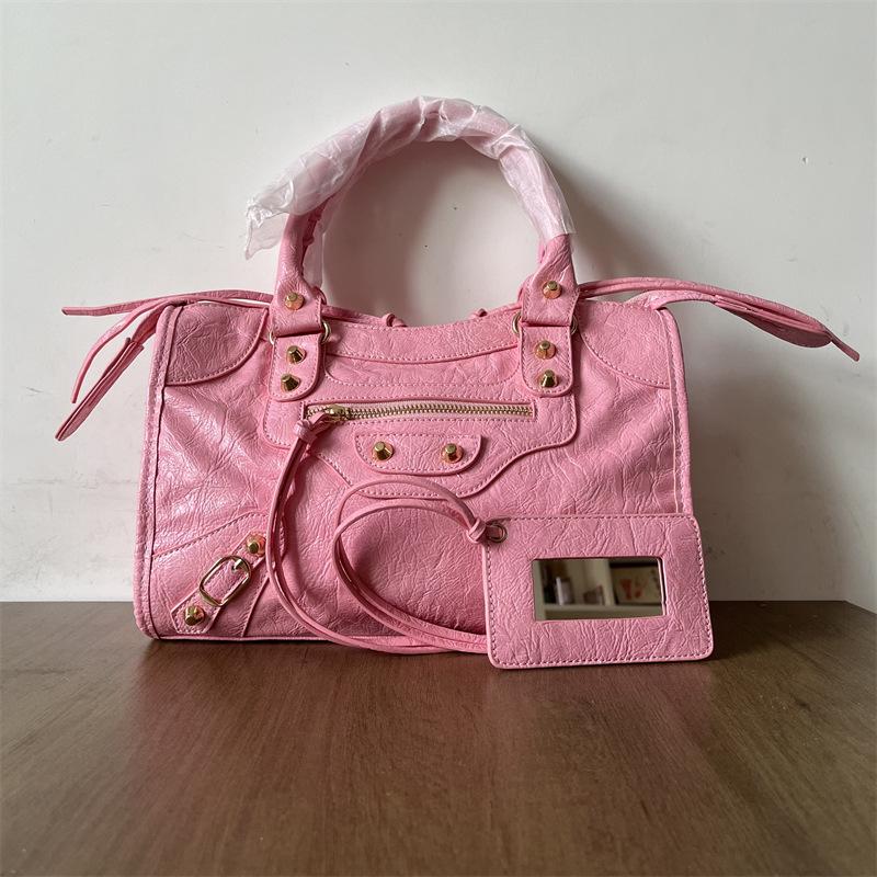 Women's Mini Crossbody Tassel Bag - Medium/Small Size, Motorcycle Style