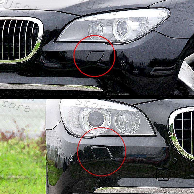 Car Front Headlight Washer Nozzle Cover Primer For BMW 7 Series F01 F02 2009 2010 2011 2012 51117210881 51117210882