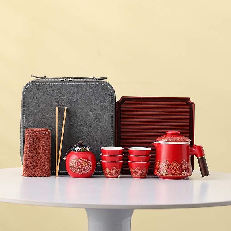 Business Company Gifts To Customers, Employee Travel Tea Set, Insurance Car Enterprise Activities Souvenir