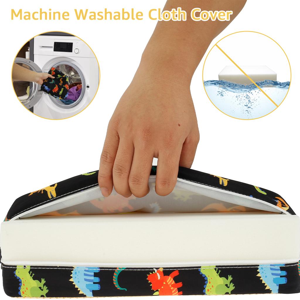 Podwyższająca poduszka na krzesło do jadalni Przenośny regulowany podwyższacz do krzesełka dla dziecka, malucha, dzieci, niemowlaka Zmywalna podkładka na siedzisko krzesła