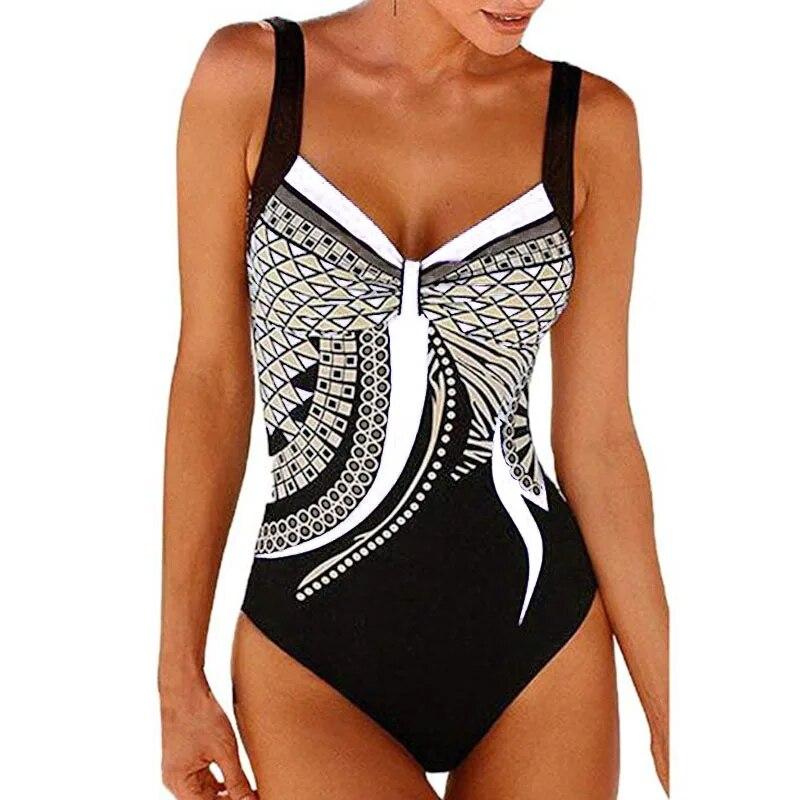 Swimwear Women One Piece Swimsuit Push Up Sexy Bathing Suit Women Swimming for Beach Wear Monokini Plus Size Swimwear 2XL