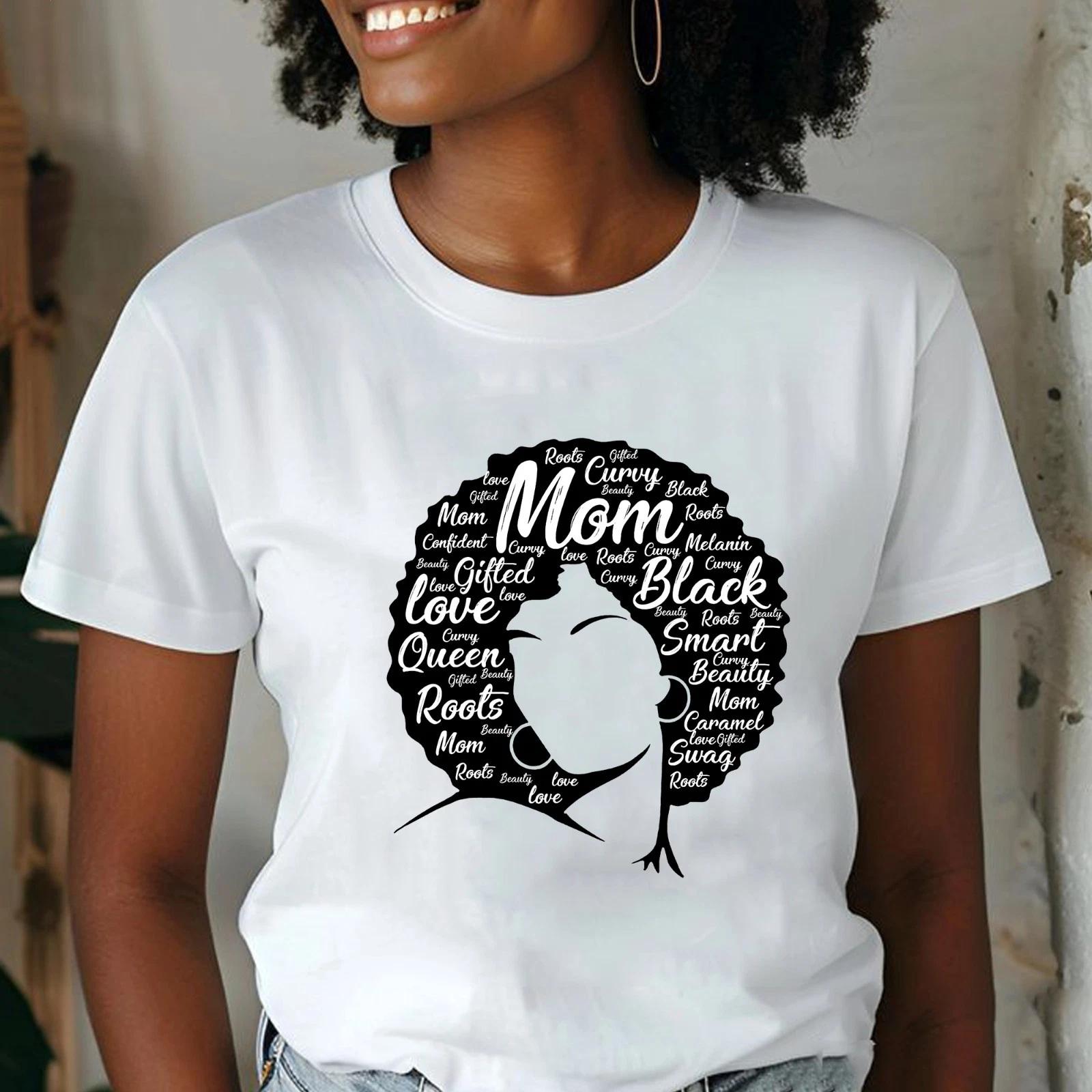 Футболка  Мама Черная Королева , Футболка  Гордость Черной Мамы , Подарок на День Матери для Афро-Мамы S