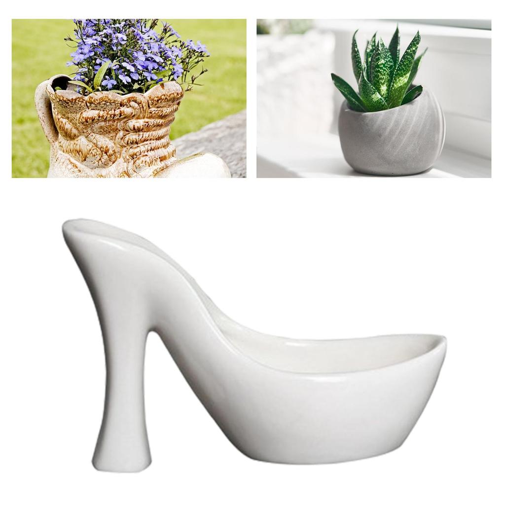 Ceramic Planters Home Decor Plant Decoration Desktop Storage Fashion Bonsai Pot for Yard Outdoor Balcony Hotel Courtyard