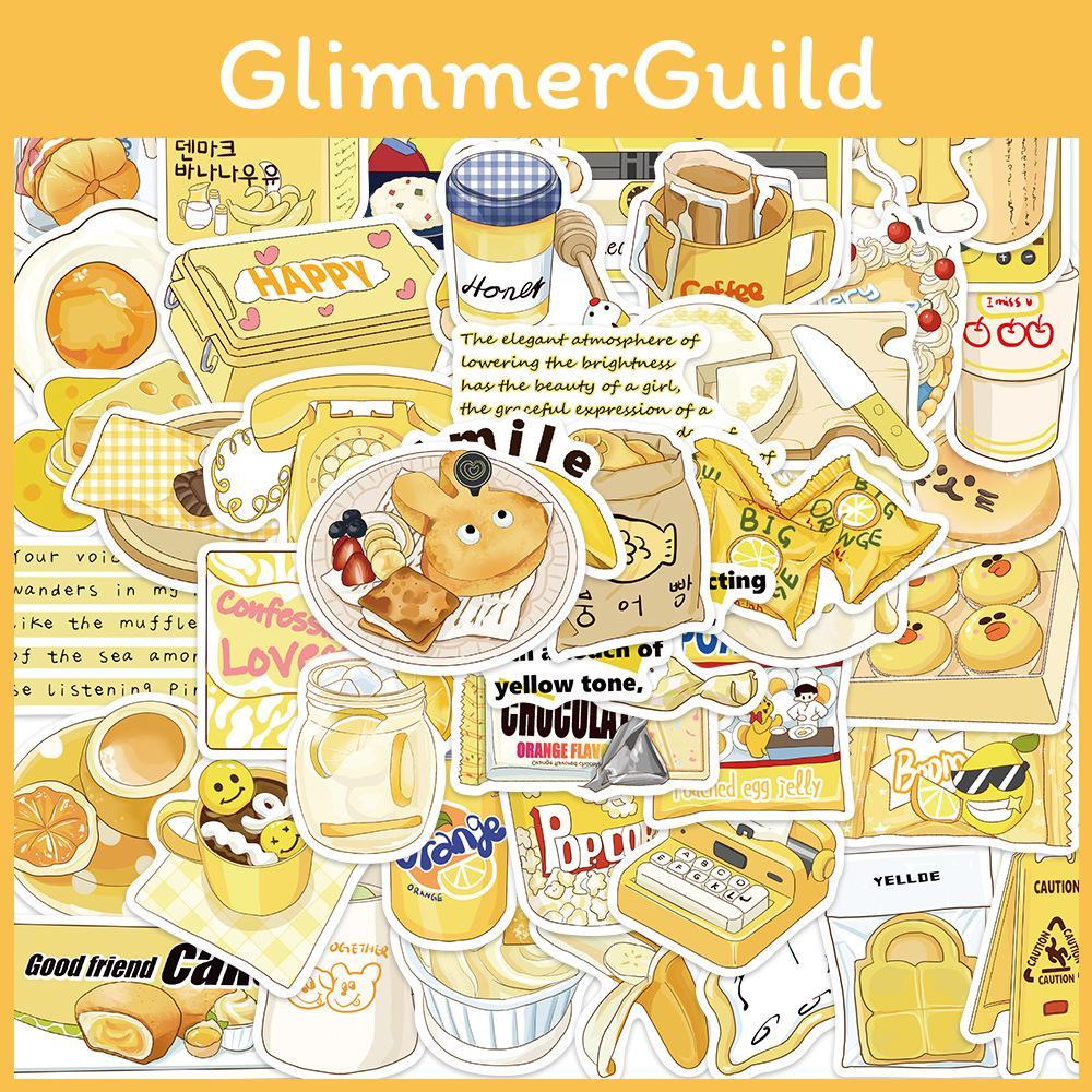 50 Original Yellow Salt Ins Graffiti Stickers For Personalizing Guitar Notebook Luggage Diy Waterproof Decals