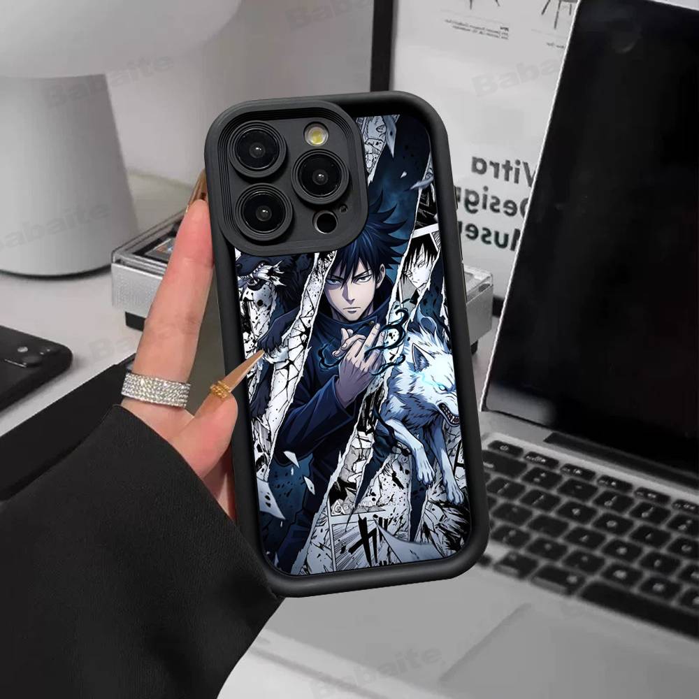 Anime F-Fushiguro M-Megumi Phone Case For IPhone 17 16 15 14 13 12 11 Pro Max Plus Silicone Shockproof Case