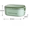 220V 110V Electric Lunch Box Stainless Steel Food Warmer Heating Bento Box 1L EU US Plug School Office Thermostatic Heater 18W