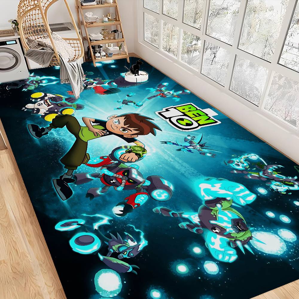 B-Ben 10 Tappetino da Cucina Classico Stanza dei Bambini Decorazione Camera da Letto Balcone Tappetino Antiscivolo Soggiorno Alfombra