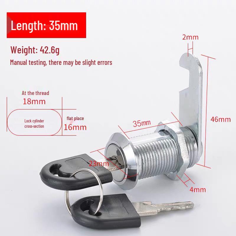 Schlosszylinder aus Zinklegierung für Briefkasten, Schrank, Schublade und Milchkiste