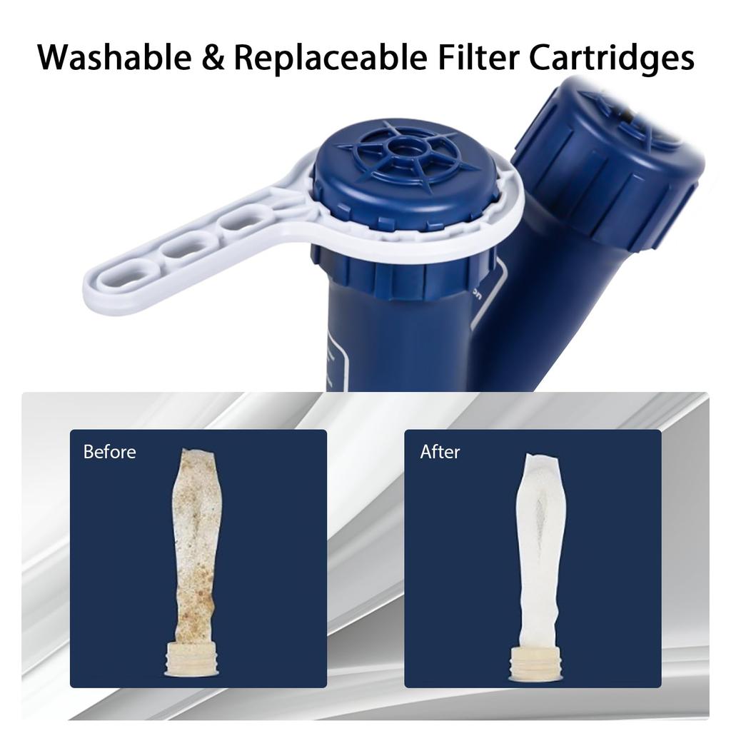 Field Camping Survival Purifier Portable Water Purifier Drinking Water Filter Outdoor Water Purifier Handheld Pressure Filter