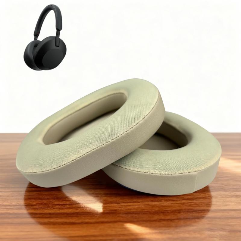 Noise Reducing Ear Cushions Replacement Soft Comfort Earpad For WH1000XM5 Improved Stereo Experience