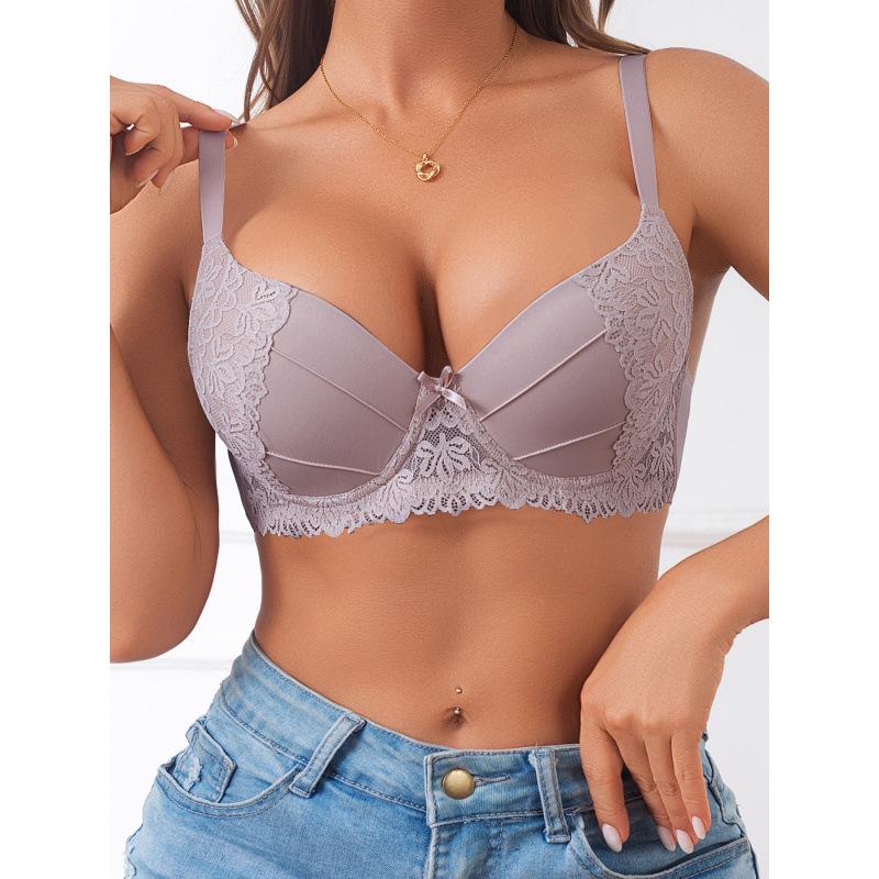 European and American Multicolor Embroidered Lace Bra - Sexy Women's Lingerie