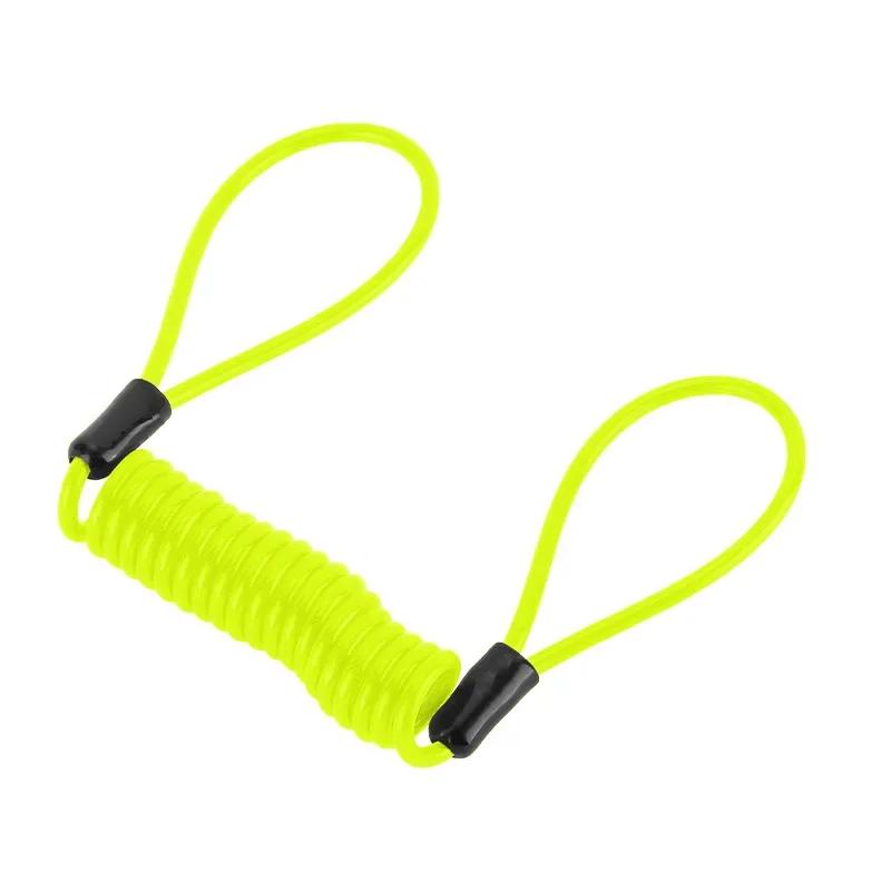 120cm Bike Spring Cable Lock Anti Theft Rope Alarm Motorcycle Brake Disc Lock Moto Bike Scooter Safety Reminder Anti-Theft Cable