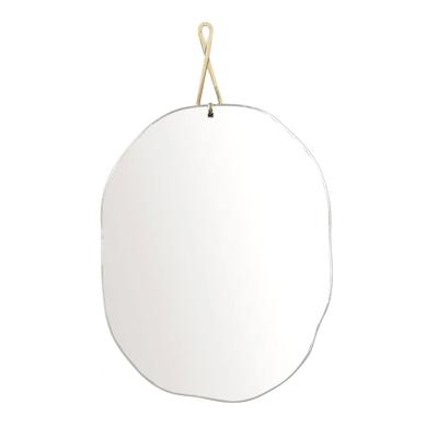 Wall Hanging Mirror L Brass Wall Mirror In Bloom Wall Hanging Mirror Interior Modern Lightweight 26cm X Hook X Depth X Height 11cm 33.5cm 3.5 1.5