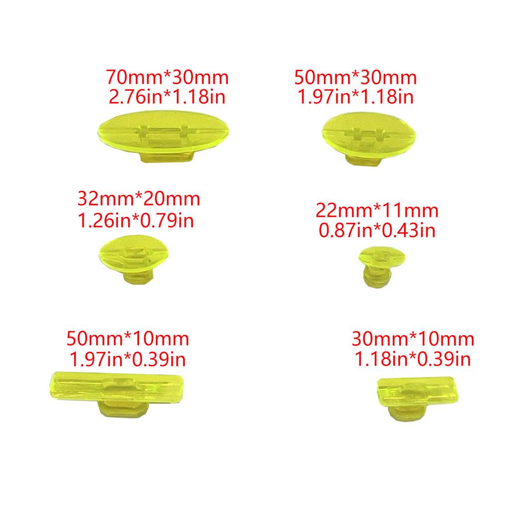 6pcs Clear Car Dent Repair Tabs Auto Dent Puller Tabs Set for Quick & Easy Body Restoration Without Professional Skill